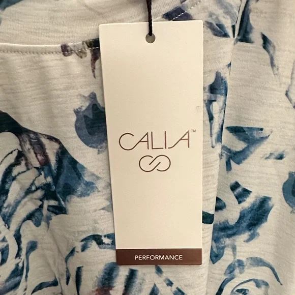 ❎ Calia Wrap Front Tank Top size 1X moss print mult new with tags - Picture 3 of 6